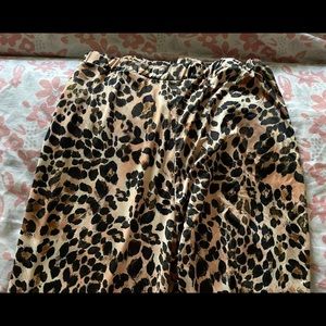 Cheetah flare pants